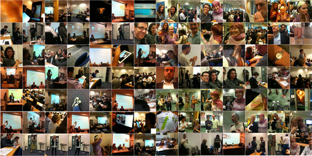 100 photos prises par les participants de la conférence First sur l'application COLOR