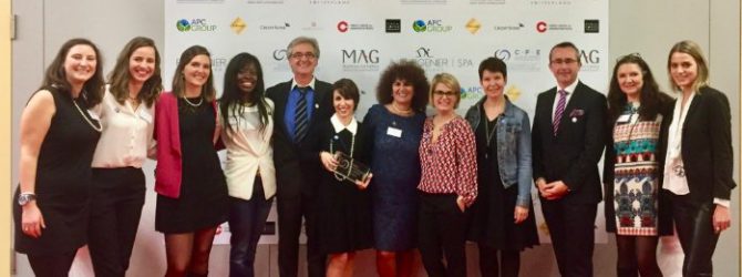 Maddalena Di Meo lauréate du Prix Femme Entrepreneure de l'année 2016