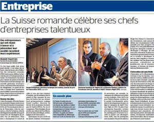 Tribune de Genève : 1ère édition de la Suisse des Talents